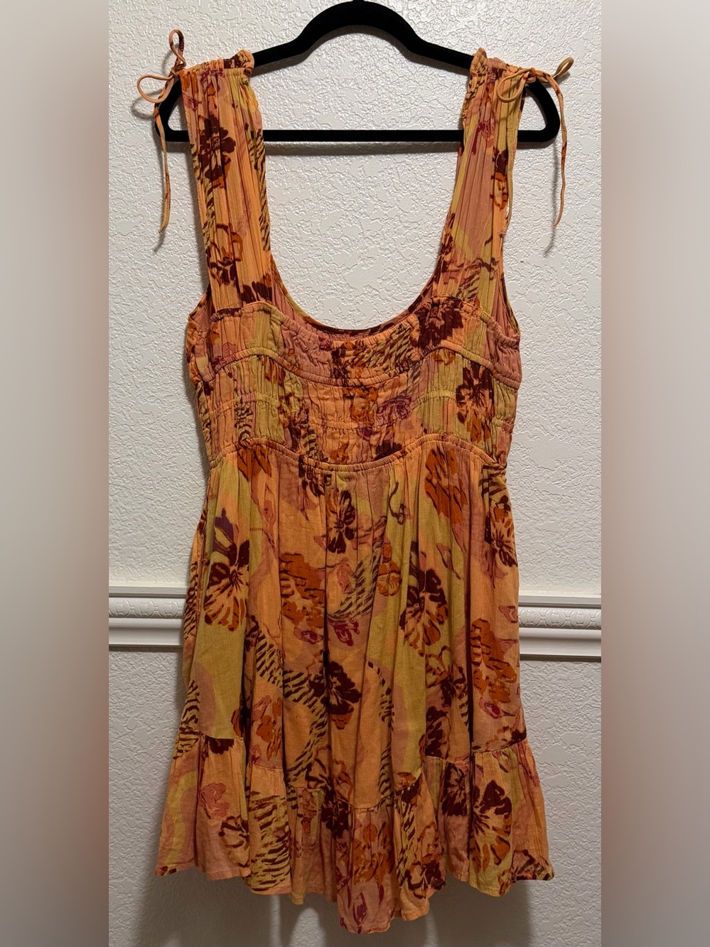 Free People Vernon Floral Tie-Shoulder Mini Dress - Picture 6 of 11